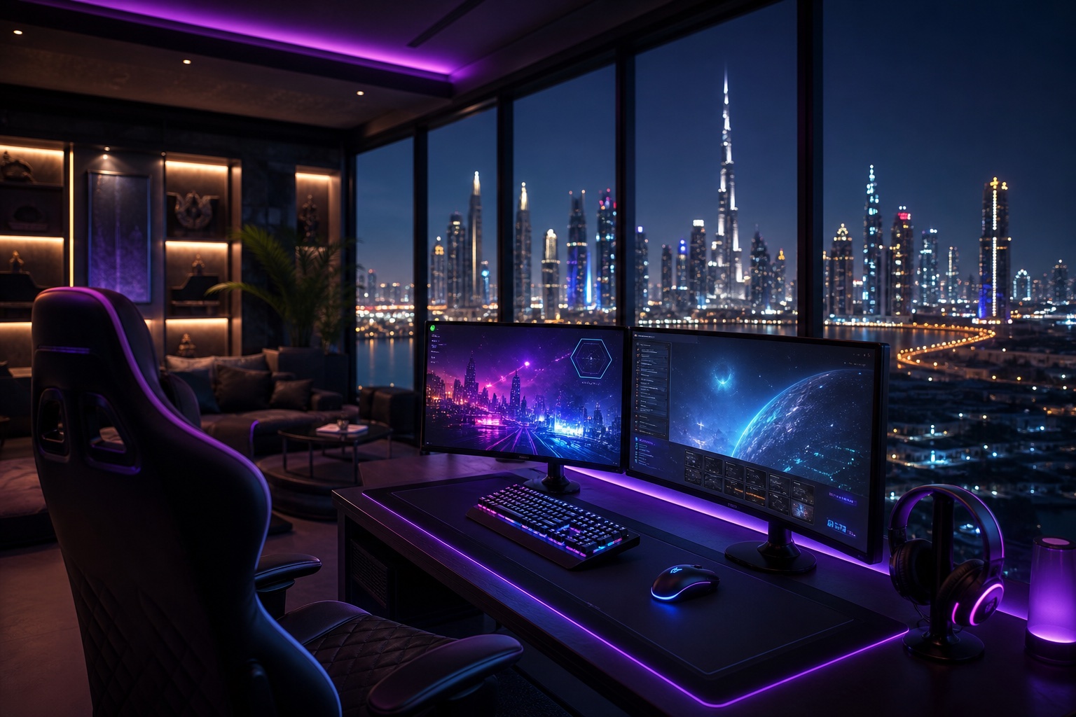 خلفية gamebaratl.com — مركز ألعاب حديث بطابع مستقبلي